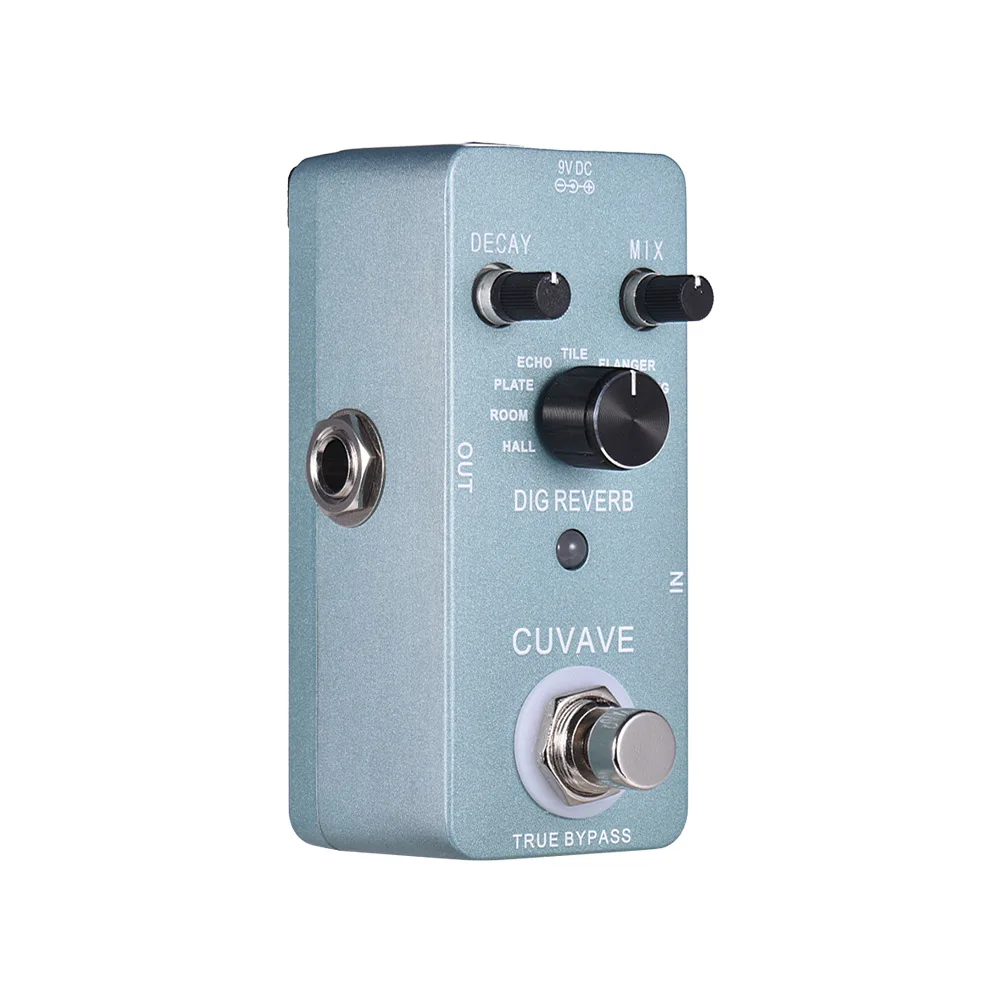 

Digital Reverb Guitar Pedal 9 Reverb Types Effects Guitar Effect Pedal True Bypass Full Metal Shell Guitar Parts & Accessories