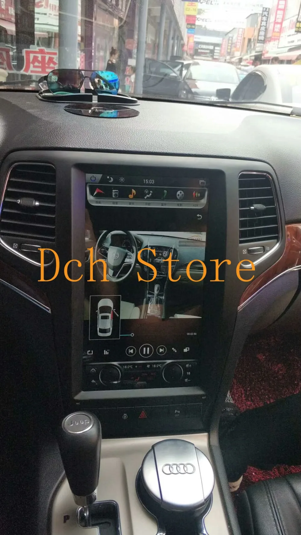 13,3 дюймов вертикальный Tesla стиль Android 8,1 автомобильный dvd-плеер gps для jeep Grand Cherokee 2009 2010 2011 2012 навигация Радио PX6