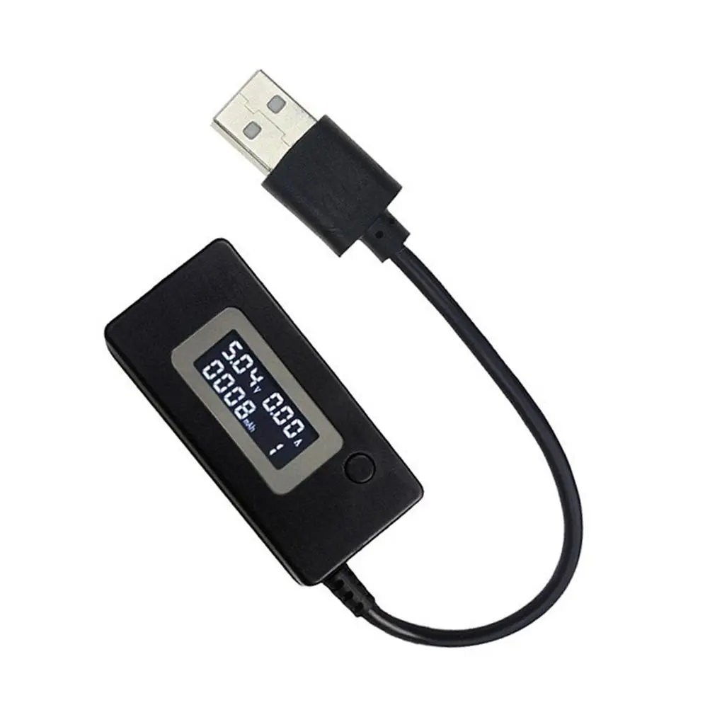 Горячая ЖК-дисплей USB Напряжение/Ампер Измеритель мощности тест er мультиметр тест скорости зарядных устройств кабели емкость блоков питания