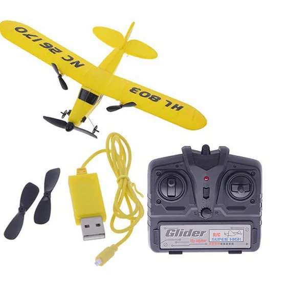 HL803 чайки 2CH RC самолет Гироскопа супер планер ЕНП J3 CUB Воздуха Зайлер w Передатчик| |
