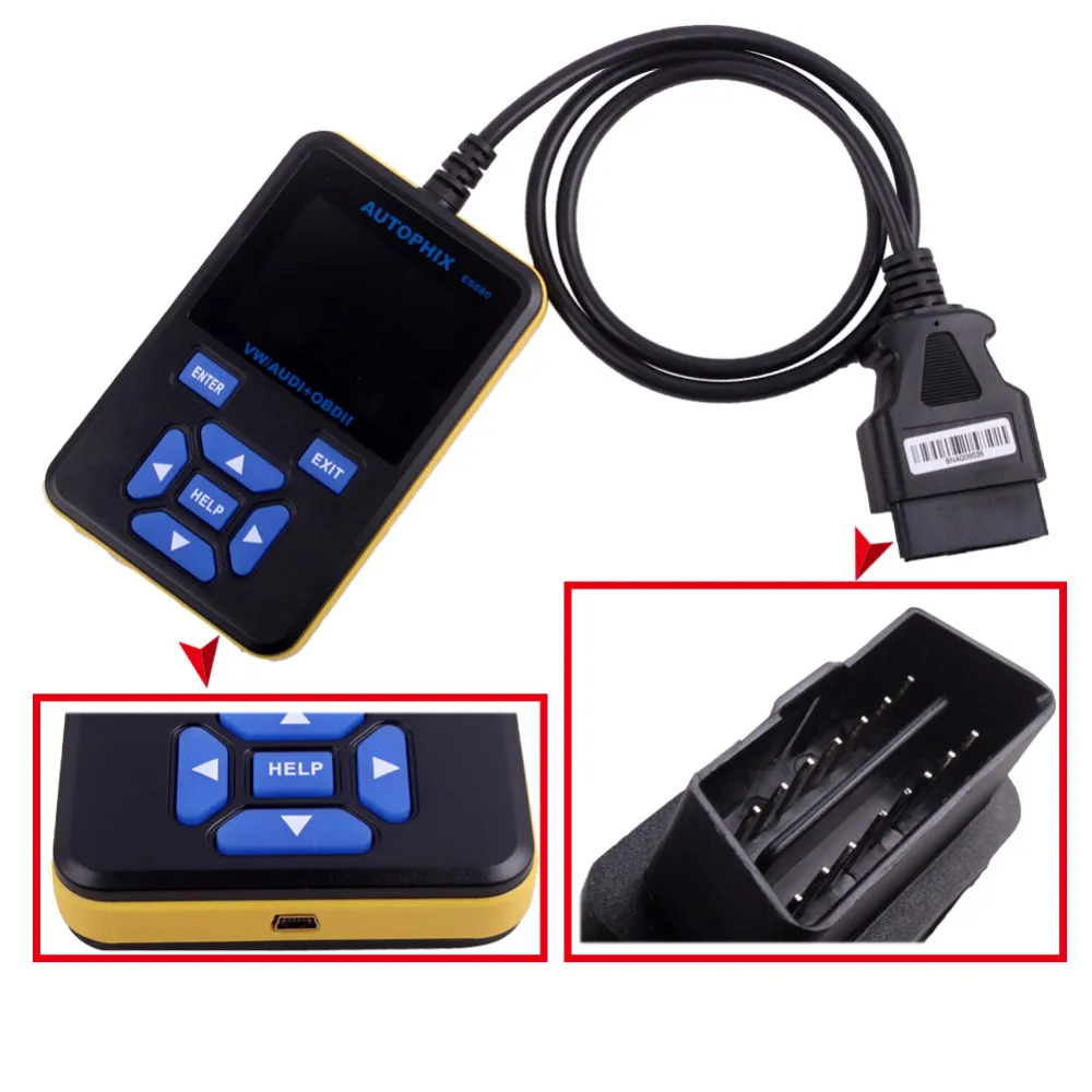 Autophix E-SCAN ES680 VAG RPO+ OBD сканер Авто диагностический инструмент OBD2 читатель Кода OBDII лучше всего подходит для автомобиль Volkswagen детектор
