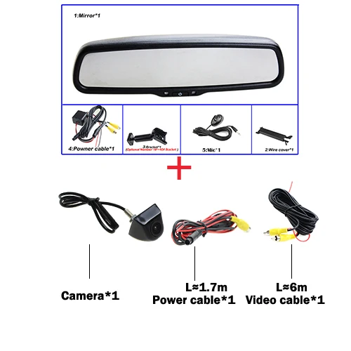 HaiSunny Bluetooth зеркало заднего вида монитор для hyundai Honda Toyota с динамической траекторией заднего вида автомобиля камера заднего вида - Название цвета: N-H With Monitor