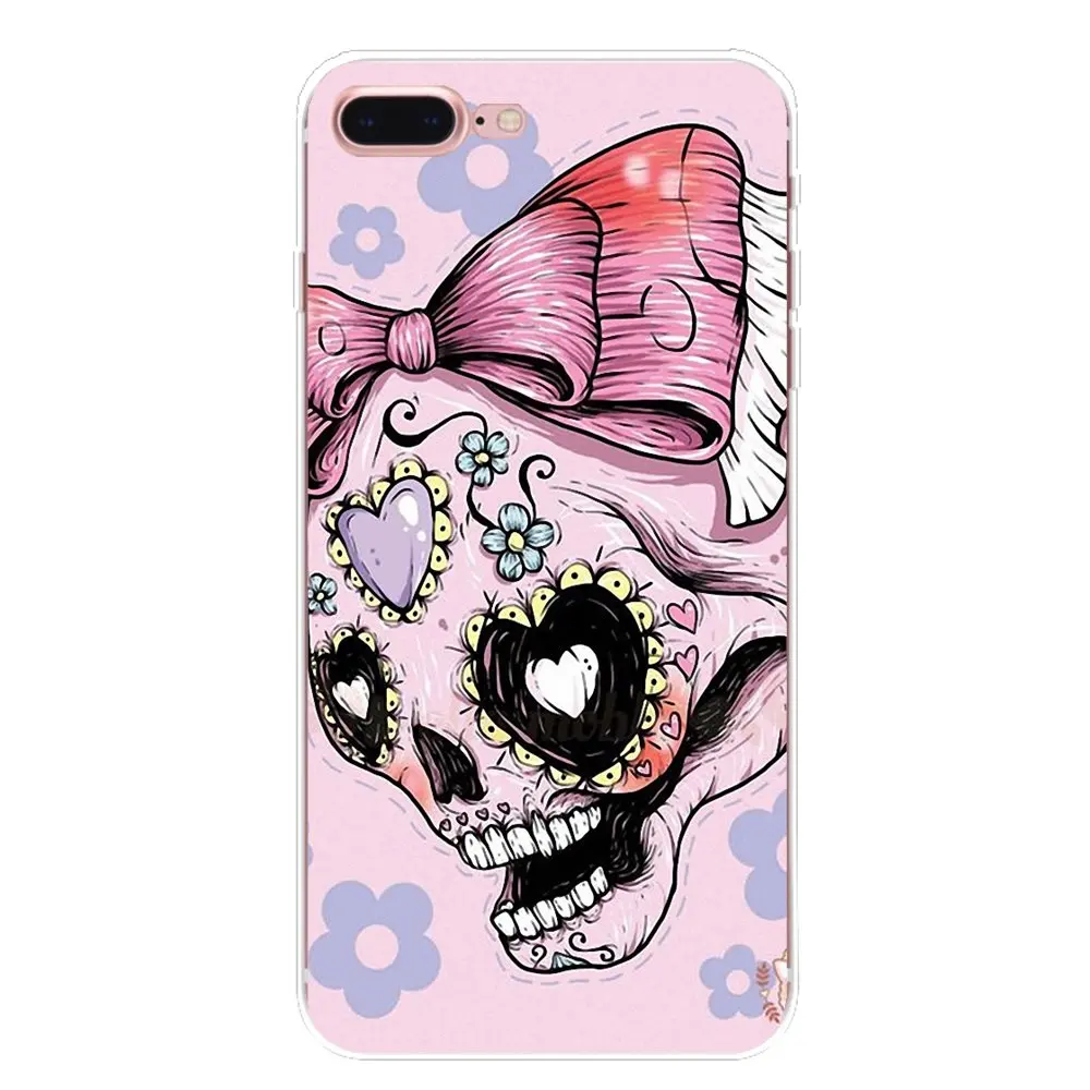 TPU Silicone Case flower Skull Lady Man Painted For Sony Xperia Z Z1 Z2 Z3 Z5 compact M2 M4 M5 E3 T3 XA Aqua LG G4 G5 G3 G2 Mini |