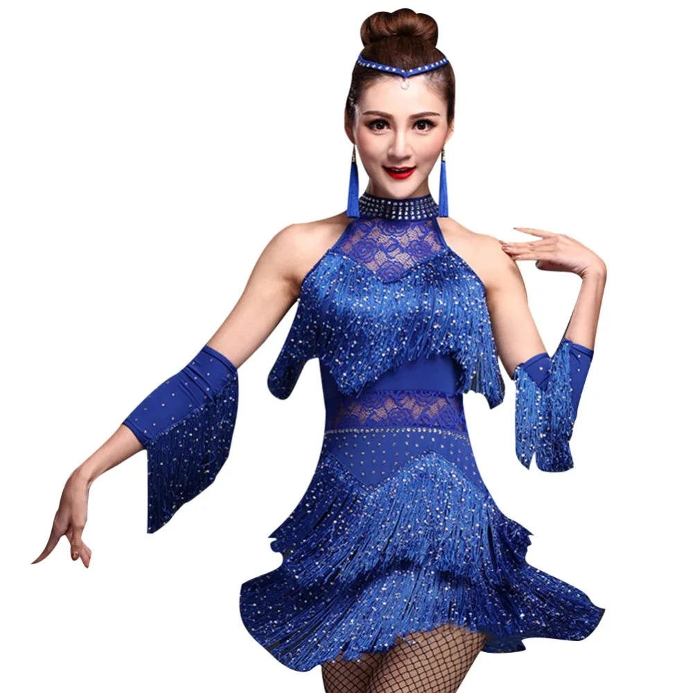 Платье с бахромой для латиноамериканских танцев платье грейгсби рукавами