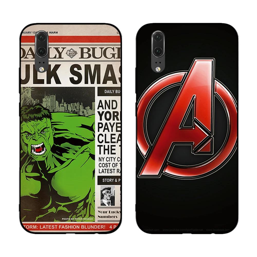 Marvel movie avengers captain America for Huawei P8 P9 P10 P20 P30 Lite Pro P Smart 2016 2019 TPU Soft Silicone | Мобильные телефоны