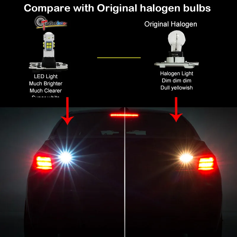 Светодиодные лампы Gtinthebox 6000K Белые Canbus PH16W PW16W для BMW LCI E92 E93 M3 3 серии Audi A7 S7 RS7 задние