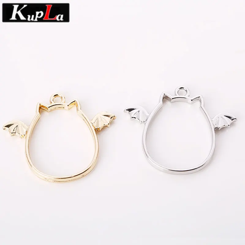 Kupla металлическая Камея милые крылья кошки амулеты модные трендовые DIY