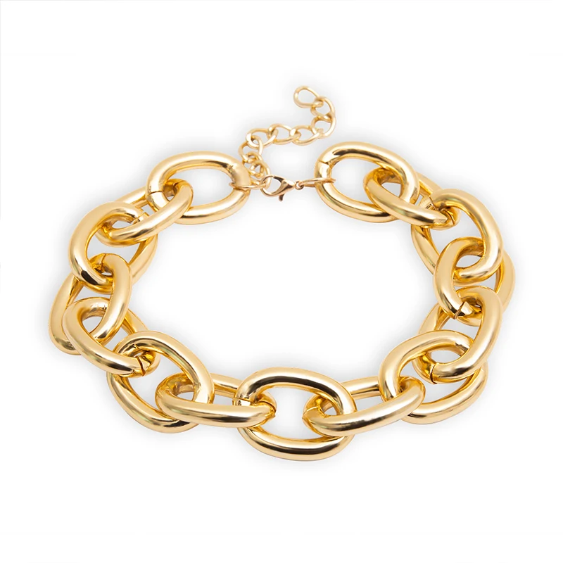 

New Women's Decorative Jewelry Fashion Atmospheric Metal Necklace Gold Silver Delicate Necklace Party Best Gift 2019 C02329K1