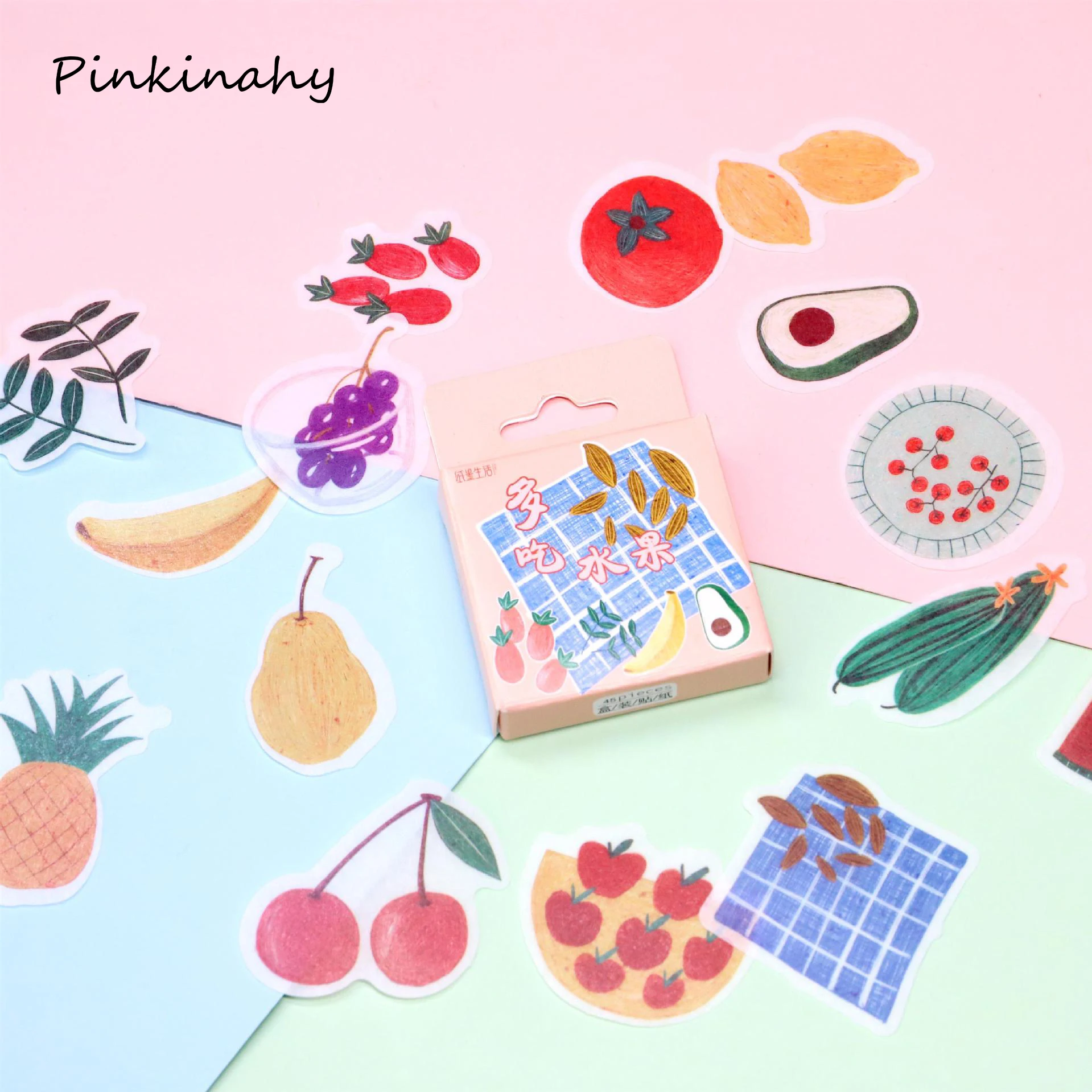 45 шт./кор. хорошая жизнь наклейки каваи канцелярские Клейкие для девочек Подарки