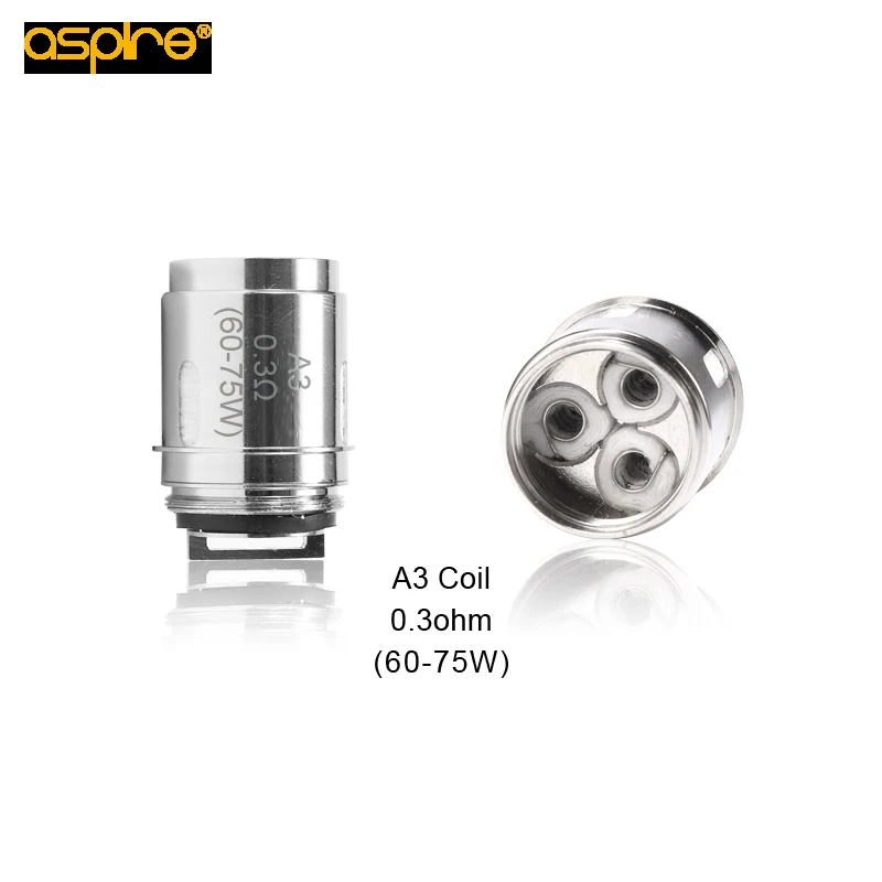 2 шт. до 10 Aspire Афон A3 катушки 0.3ohm 60 75 Вт замена форсунки голову для майка и