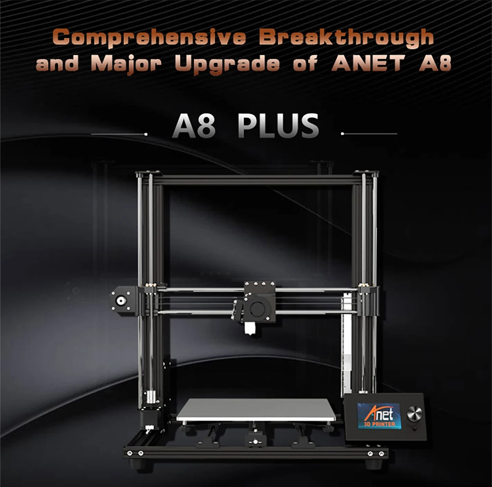 Обновленный большой размер печати 300*300*350 мм Anet A8 Impresora 3d принтер DIY довольно печать с Micro SD картой USB