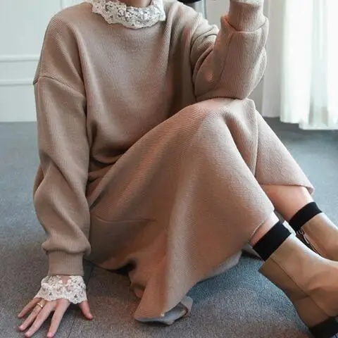 Женская одежда больших размеров зимние платья с капюшоном флисовые до середины