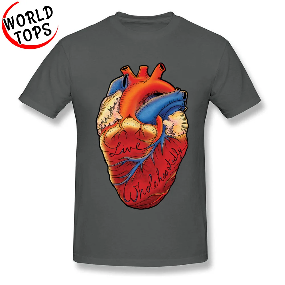 Большая скидка Новое поступление мужские модные футболки анатомия органа живой