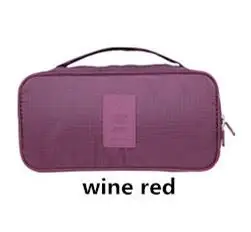 Wine Red Портативный бюстгальтер, нижнее белье, дорожные сумки, женская одежда, косметичка для хранения, органайзер, моющийся чехол, принадлежности для аксессуаров - Цвет: Wine Red