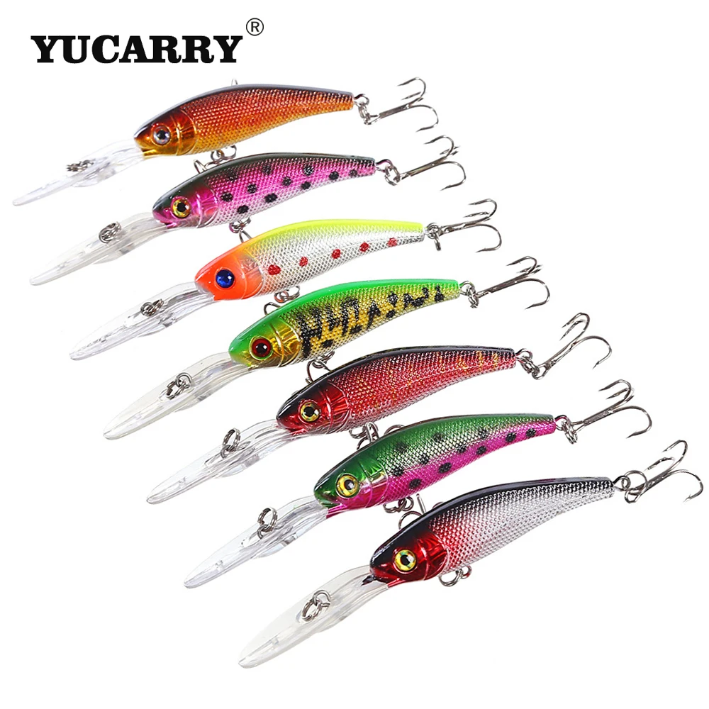 YUCARRY брендовая 7 видов цветов приманка для рыбалки 11 см/7 6 г крюк PESCA Рыболовная