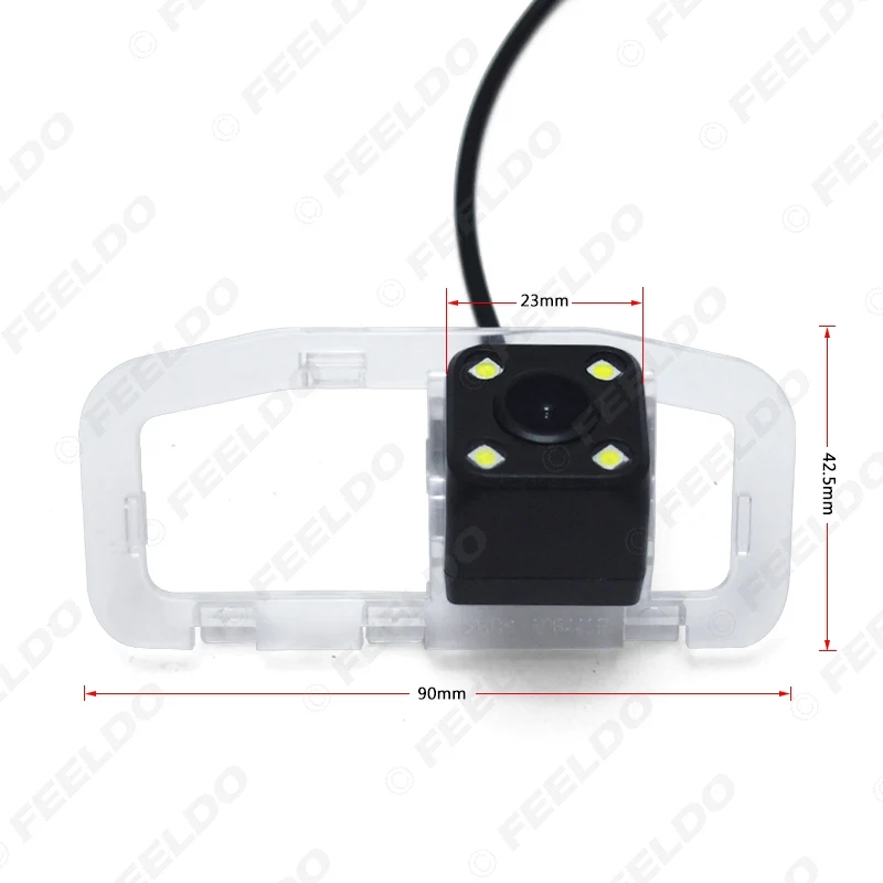 FEELDO 1Set Car Backup Rear View Camera With LED Light For Great Wall C30 2011 2012 Reverse Parking #FD3237 | Автомобили и
