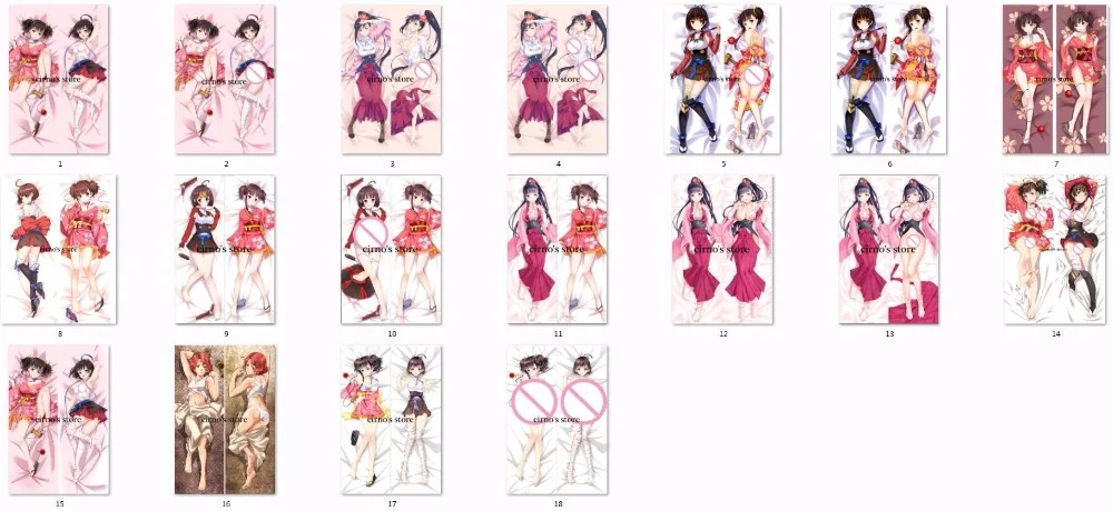 Кабанери Железной Крепости персонаж Mumei & ayame (Kabaneri) Dakimakura koutetsujou no kabaneri yukina