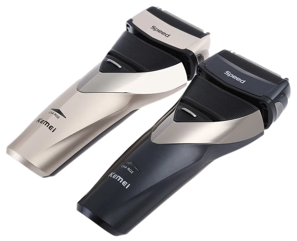 Kemei KM-8102, профессиональная электробритва, перезаряжаемая, Водонепроницаемая бритва для мужчин, триммер для бороды, Мужская бритва для ухода за лицом