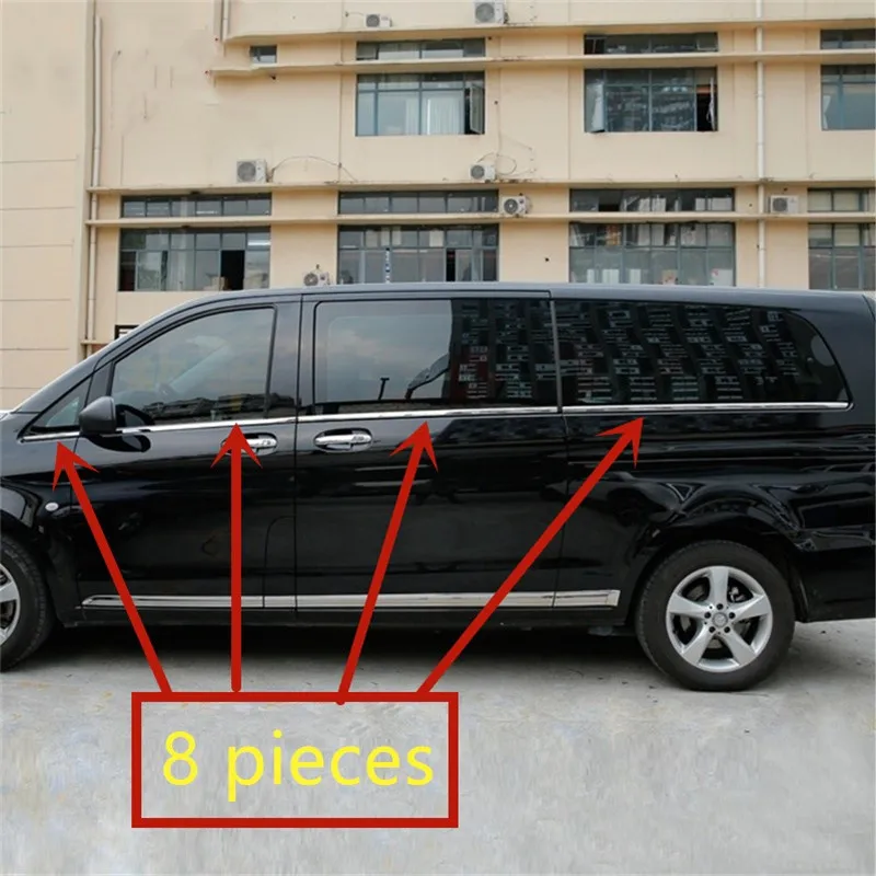 WELKINRY Авто Крышка для Benz VITO Viano Valente Metris из нержавеющей стали Автомобиля Оконная Рама Нижняя отделка