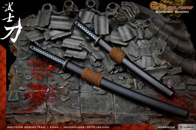 WOLFKINGWK 88004 1/6 масштаб старинное оружие самурайская модель меча с подставкой коллекционная игрушка для 12 дюймов фигурка