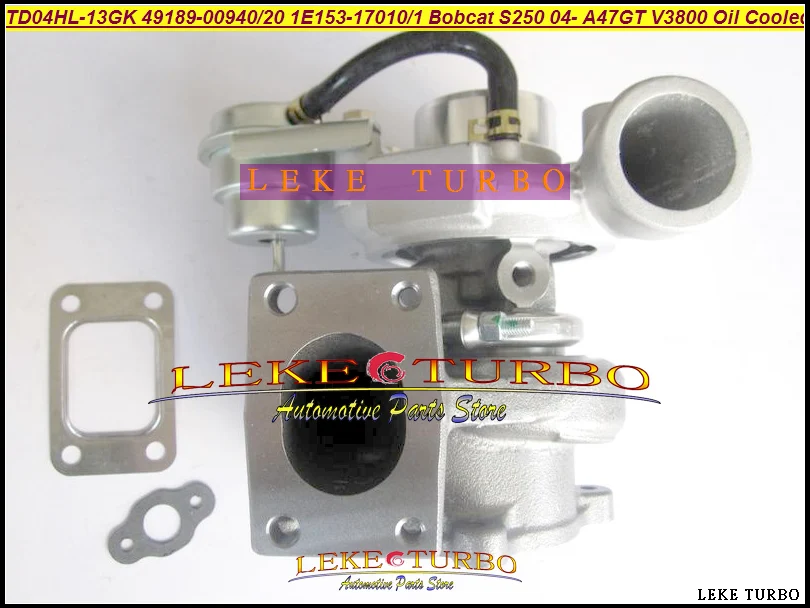 Фото Турбокомпрессор TD04HL-13GK 49189-00940 49189-00920 1E153-17012 для Bobcat S250, погрузчик M Earth Moving 2004- A47GT V3800 №1