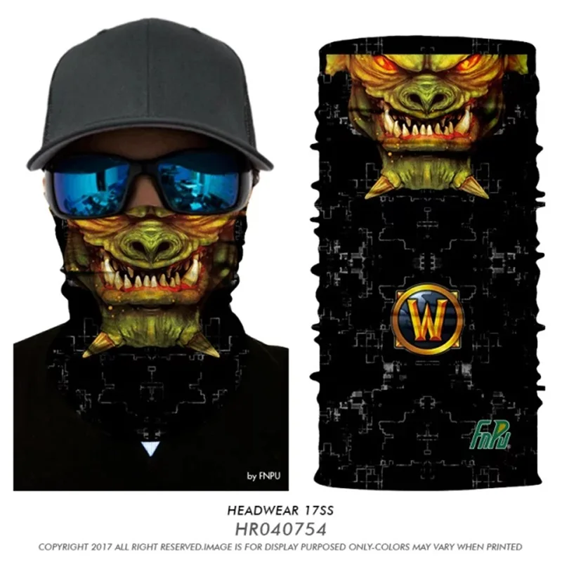 HR040754 Bandana Шарф для лица Хэллоуин 3D череп бесшовная бандана Тур де Коу мото многофункциональный шарф для езды на велосипеде Bragas Cuello бандана Наруто - Цвет: HR040754 Bandana