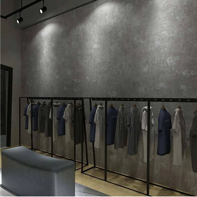 Нетканые промышленных ветер цемент серый обои ретро ностальгия спальня гостиная