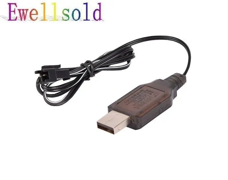 Ewellsell 4 8 V USB зарядное устройство для Ni-CD/4 Ni-MH батарея с SM 2P разъем 2 шт./лот | Игрушки