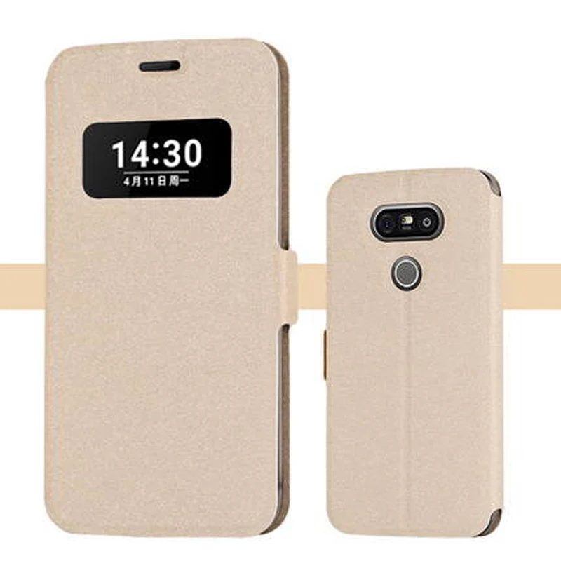 Открывающееся окно чехол для LG G5 телефона Крышка из искусственной кожи оболочки