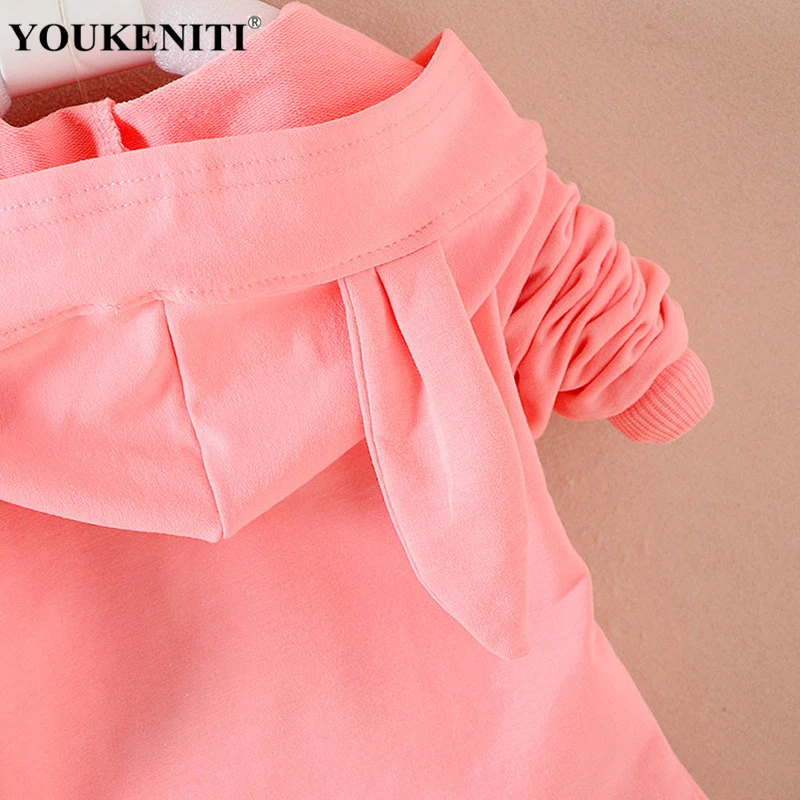 YOUKENITI Детские Гирс Newborn 3T милый кролик хлопок 2 шт./компл. пальто + брюки акция для