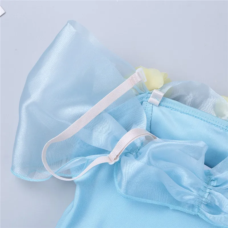 Детское балетное трико для девочек гимнастическое платье на бретельках с