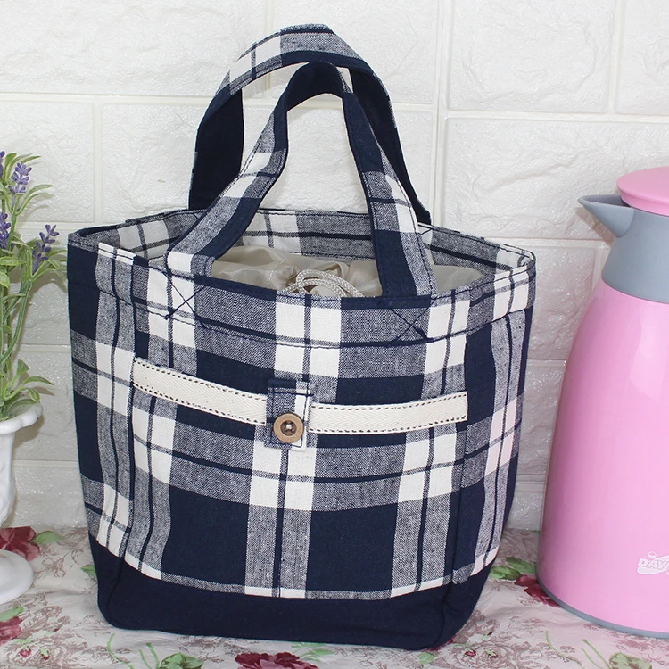 Портативная Изолированная Холщовая Сумка для ланча Термические пищевые