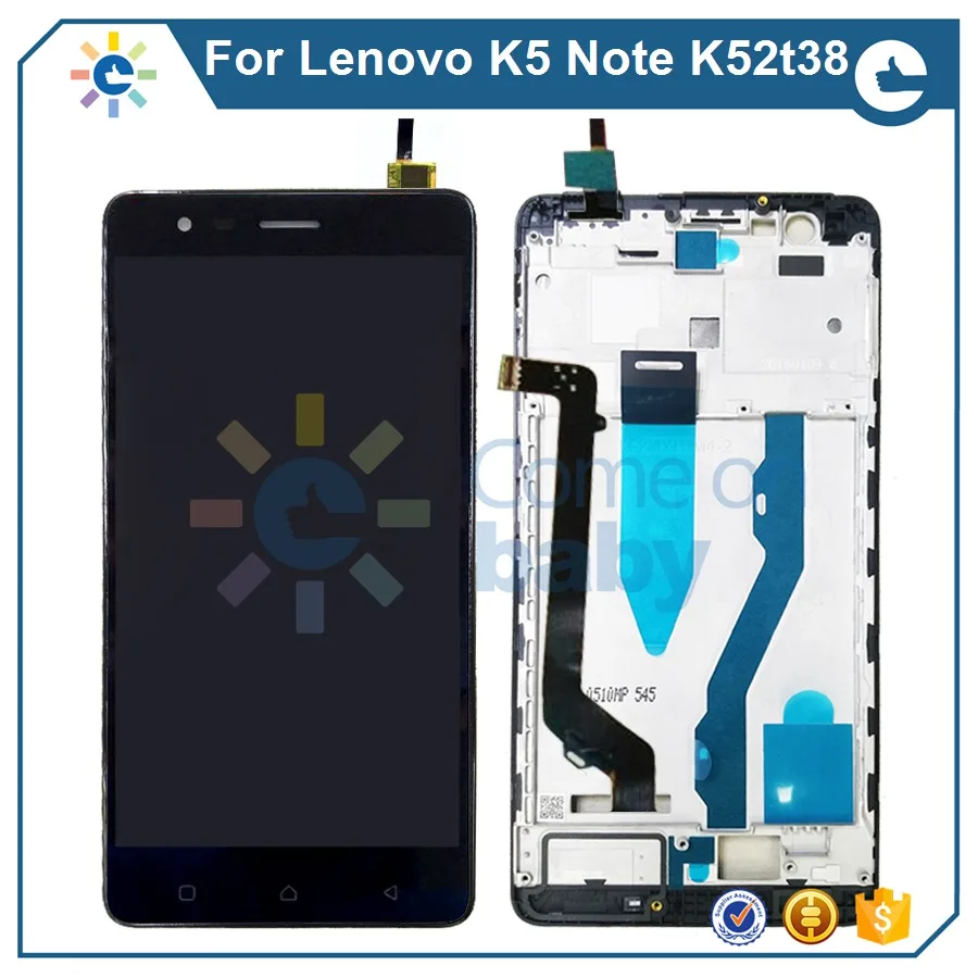 Для Lenovo K5 Note K52T38 K5Note ЖК дисплей + сенсорный экран дигитайзер в сборе с рамкой для