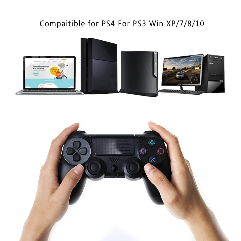 Беспроводной игрового контроллера геймпад для sony PS3 PS4 Bluetooth консоль контроллер для виброотдача Беспроводной игровой джойстик рокер триггер