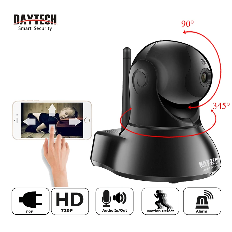DAYTECH Wi Fi IP Security Камера Видео Безопасности Дома Видеонаблюдения Ночное видение HD720P