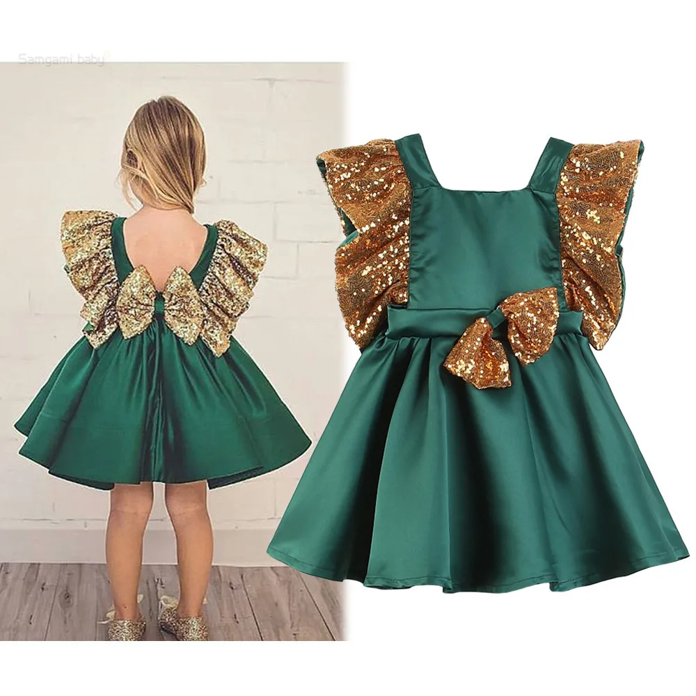 2019 Spring Summer New Baby princess kid dress elegant for girls Special Occasion Wedding Flower Girl Tutu Dress Toddler | Детская