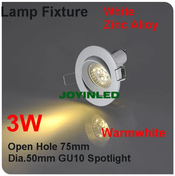 Free Shipping White Ceiling Lamp Holder GU10/MR16 LED Spot Bulb Fixtures Halogen Replacement Trims Kits | Освещение