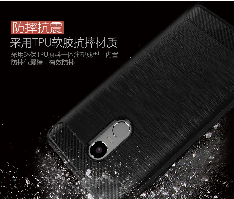 Роскошный чехол для xiaomi redmi note 4X мягкий защитный силиконовый из ТПУ задняя крышка
