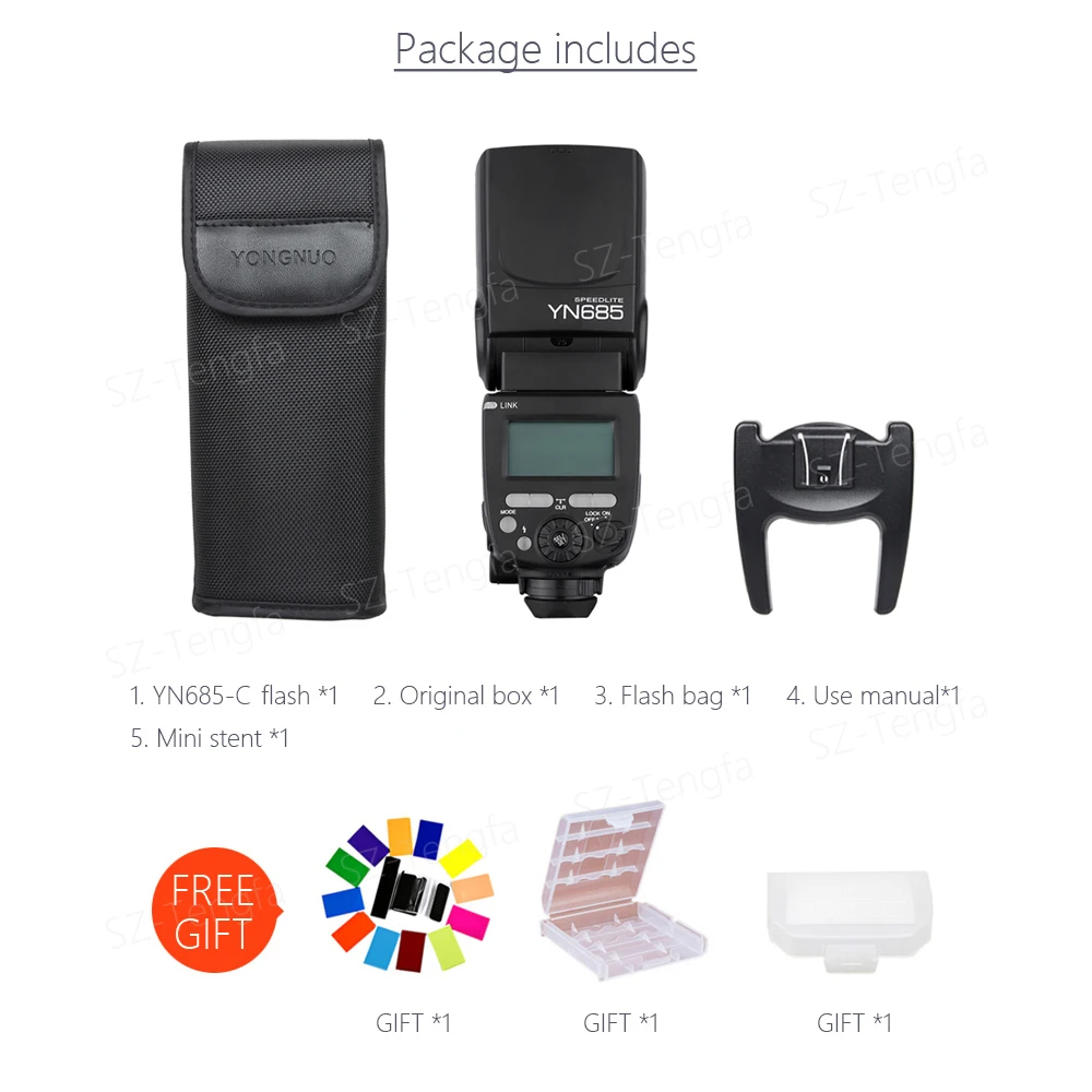 Беспроводная вспышка YONGNUO YN685C TTL HSS Speedlite 1/8000s 2 4G для Canon YN622 YN560IV YN560 TX RF605 RF603 II speedlite