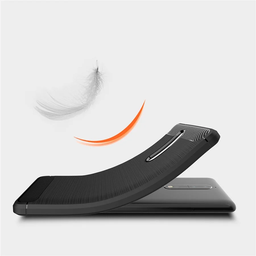 Ultra Thin Carbon Fiber Texture Soft TPU Silicone Brushed Case Cover for Nokia 2 3 5 6 7 Plus 8 9 2018 Slim Cases Fundas |