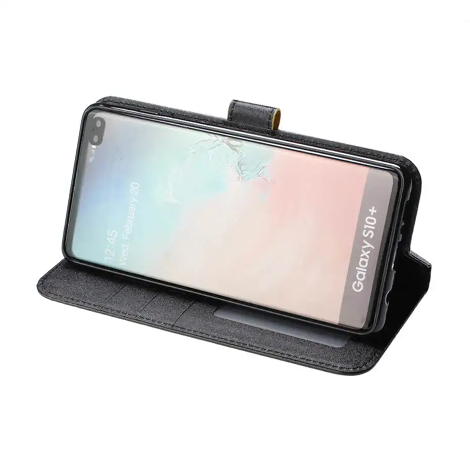 Милая божья коровка кожаный чехол с откидной крышкой для samsung Galaxy S10 S9 S8 S7 J4 J6 A5 A6 A7