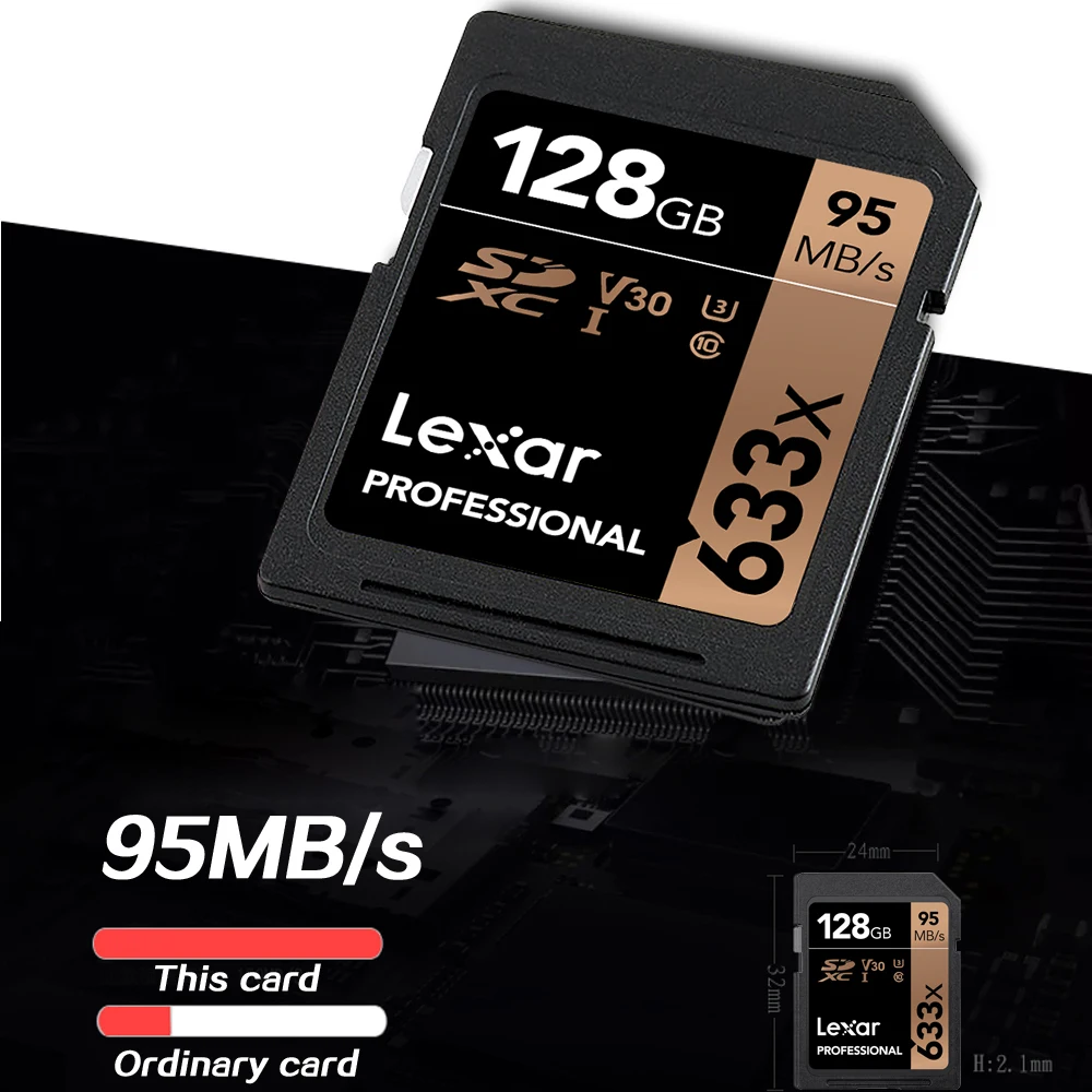 Карта памяти Lexar SD класс 10 128 ГБ 64 256 32 512 ГБ|Карты памяти| |