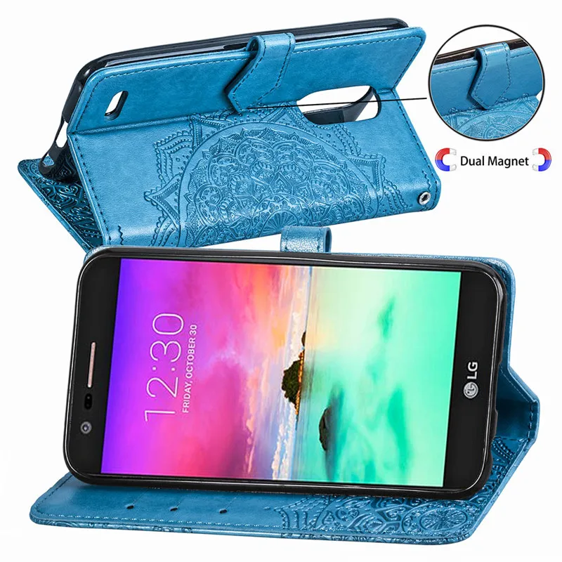 Роскошный кожаный флип-чехол для Coque LG K10 2017 Чехол-Кошелек Чехол Для Funda M250N X400 K 10 Etui