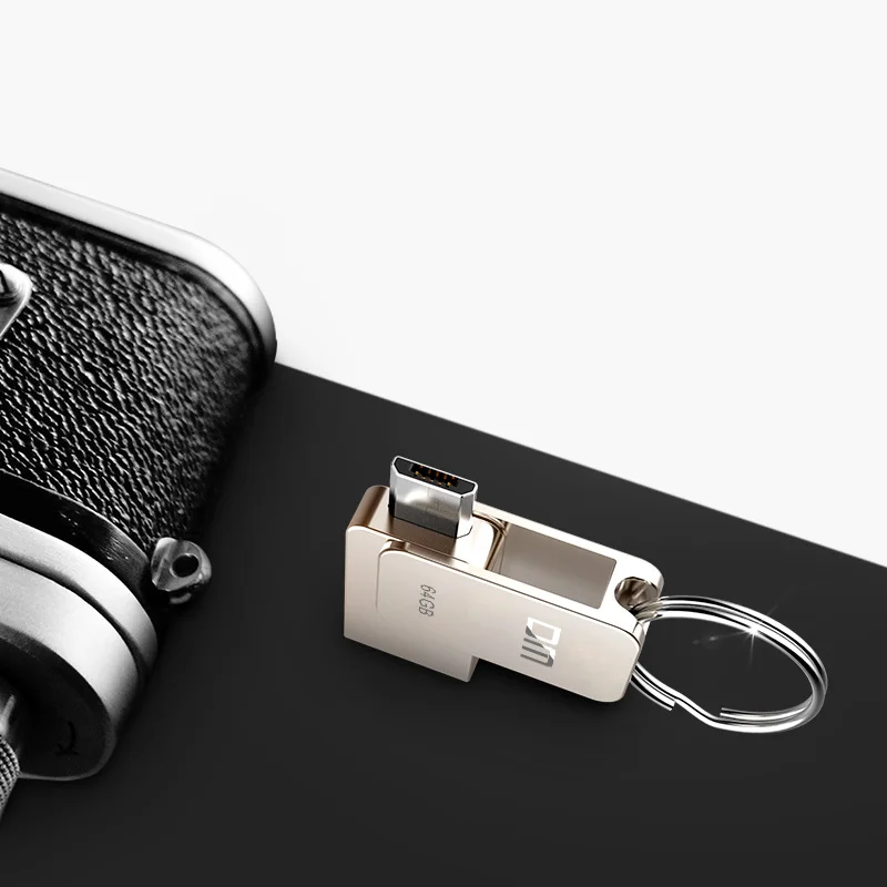 OTG флеш диск USB 2 0 64 ГБ с двойным разъемом для смартфона и компьютера 32 Гб 16