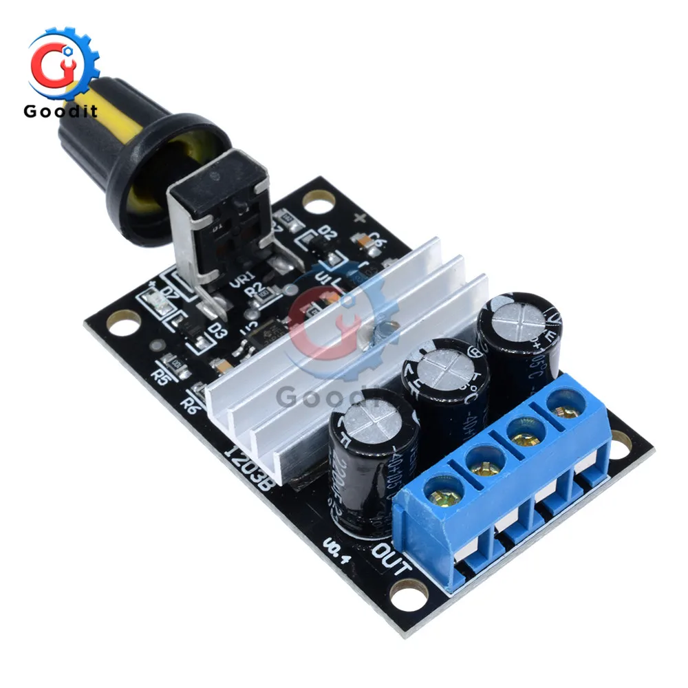 PWM 6V 28V 3A Φ регулятор Регулируемый переключатель управления скоростью вентилятор