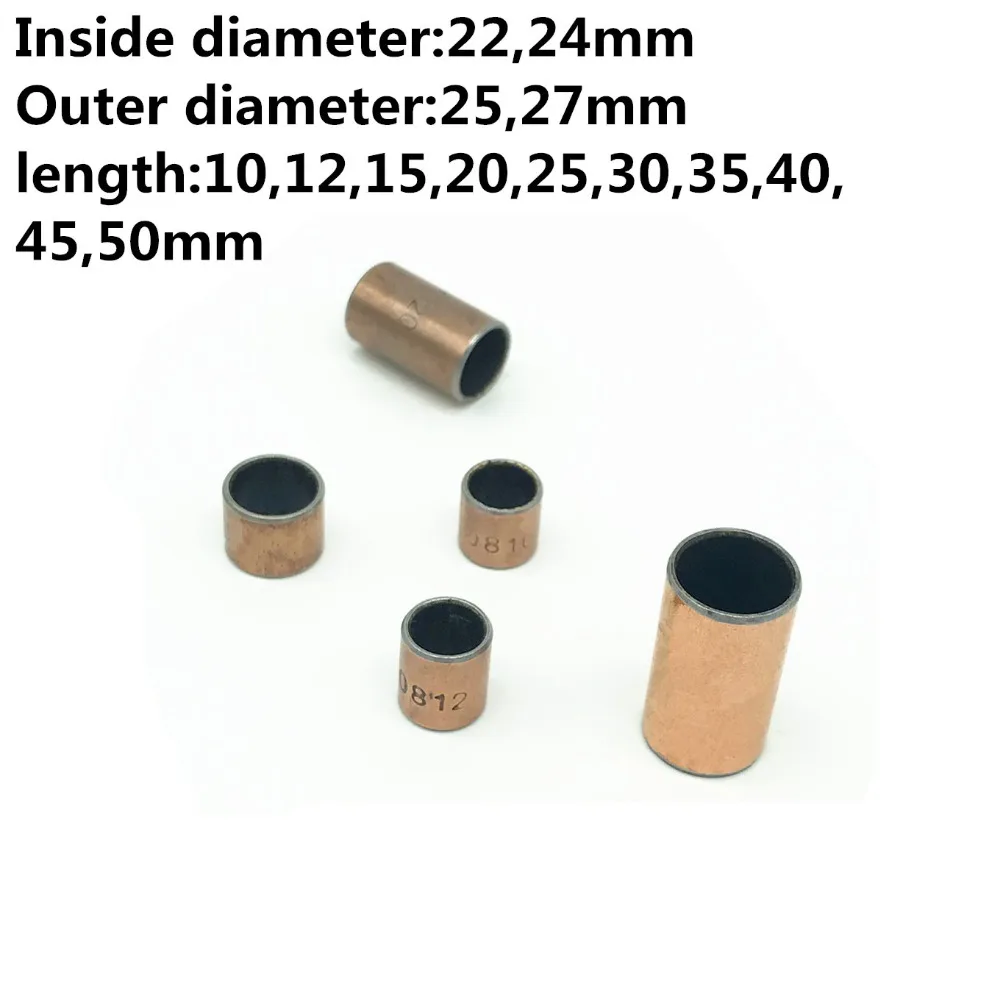 10pcs SF-1 The Inside Diameter of 22mm 24mm Self Lubricating Composite Bearing Bushing Sleeve SF1 Copper Sleeve Oilless Bushing