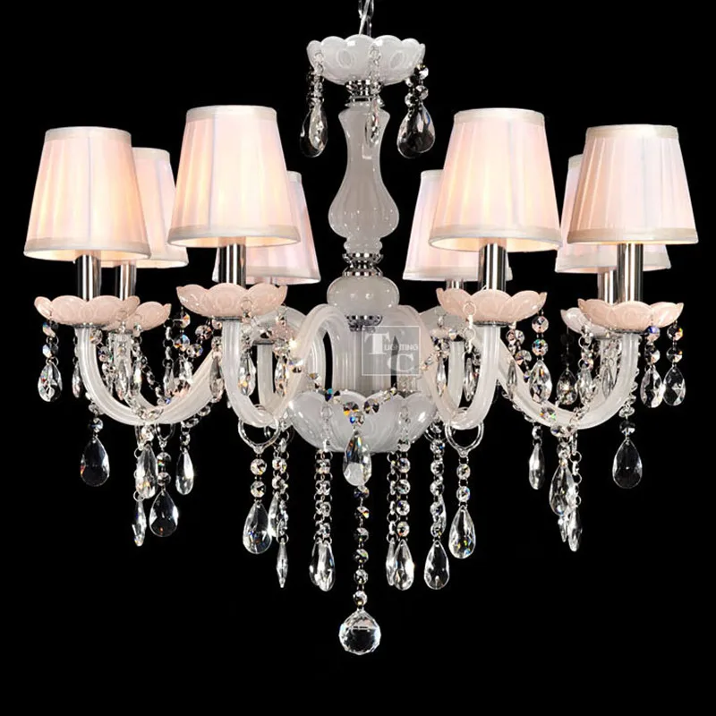 Хрустальная люстра светильник ing лампы в форме свечи с украшением виде