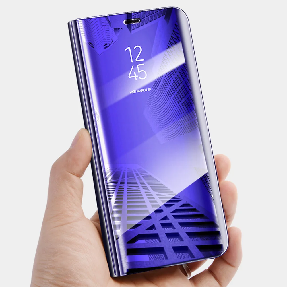 KISSCASE зеркальный флип-чехол для iPhone 8 7 6 6s Plus X 10 чехлы смартфона с окошком 6S shell |