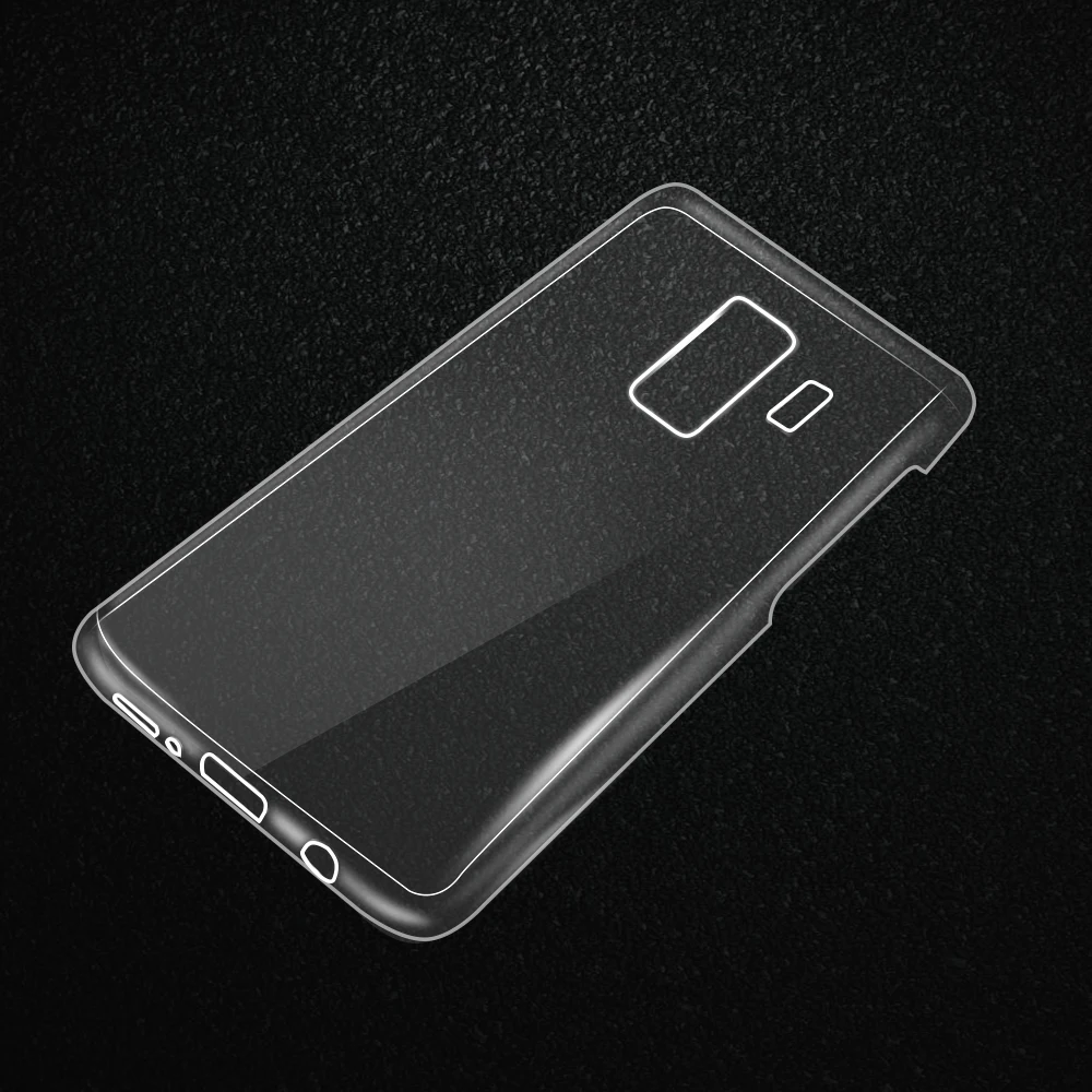 Ультратонкий Оригинальный чехол для Samsung Galaxy S9 Plus силиконовый прозрачный мягкий