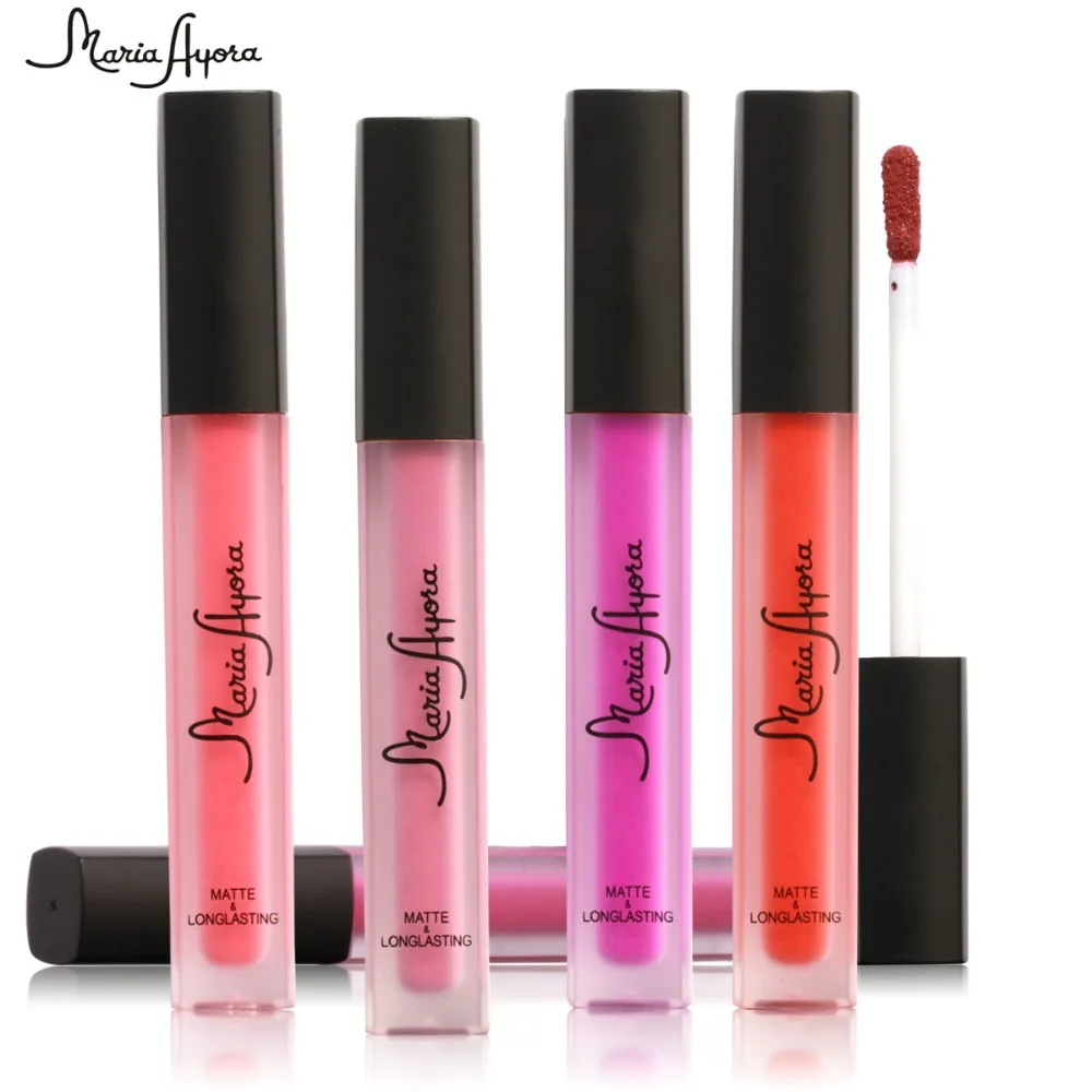 Matte Lip Gloss Nude Lipstick Brand High Quality Waterproof Liquid Makeup Lasting 12 Color | Красота и здоровье